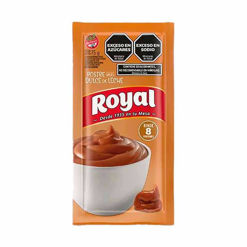 POSTRE ROYAL DCE.LECHE 75 Grs