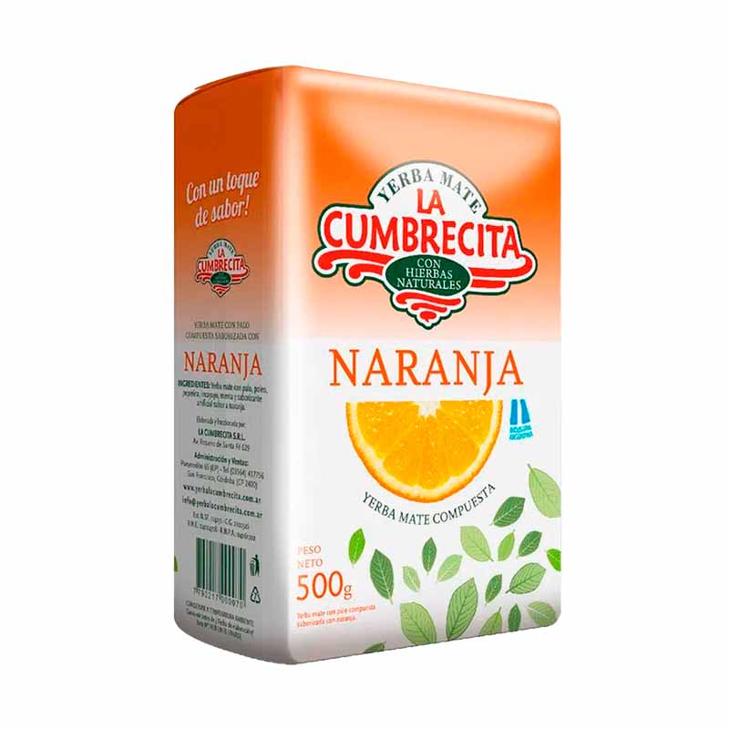 YERBA CUMBRECITA NARANJA 500 Grs