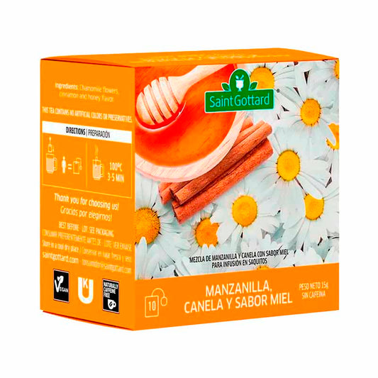 TE S.GOTTARD MANZ CANELA MIEL 10 Un.