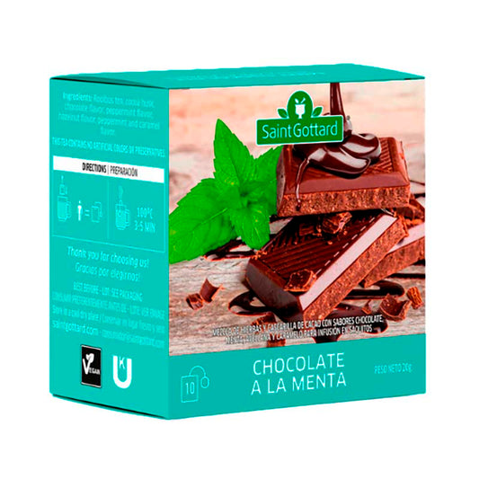 TE S.GOTTARD CHOCOLATE MENTA 10 Un.