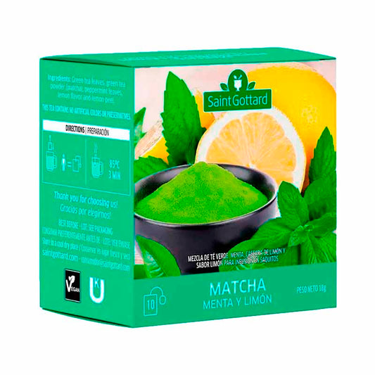 TE S.GOTTARD MATCHA MENTA LIMON 10 Un.