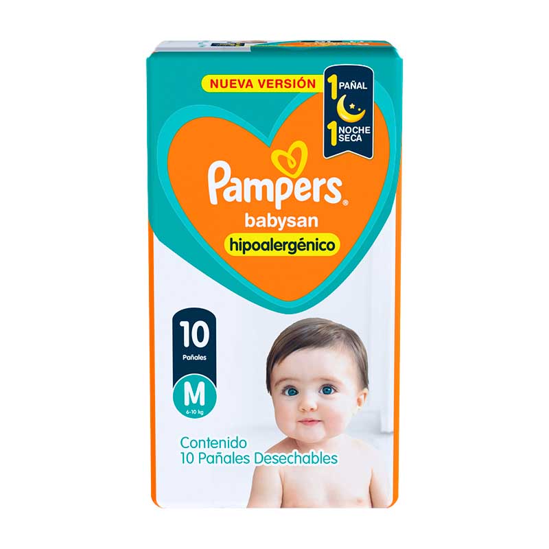 PA�AL PAMPERS MED 10 Un.