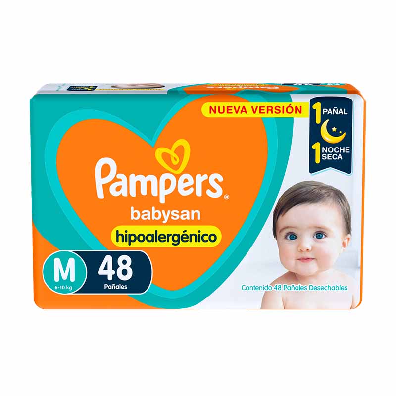 PA�AL PAMPERS MED 48 Un.