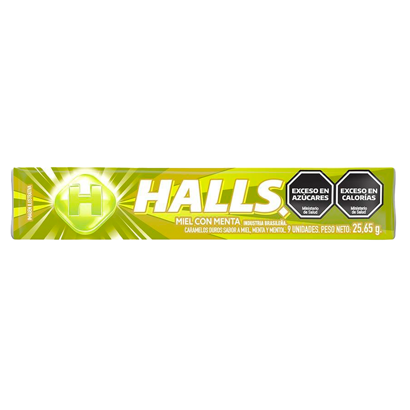 CARAMELO HALLS MIEL C/MENTA 28 Grs
