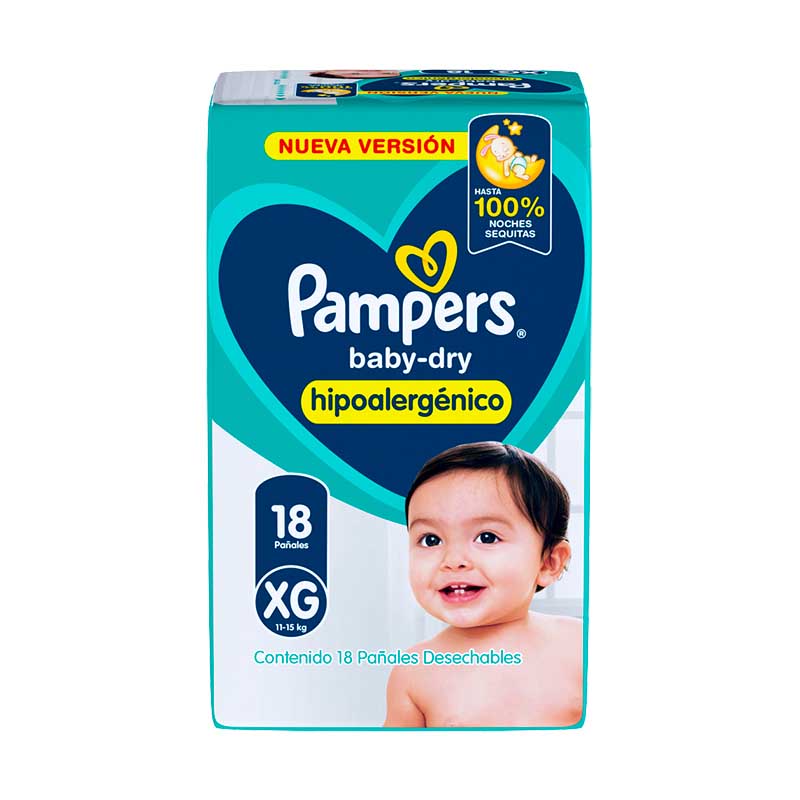 PA�AL PAMPERS XGD 18 Un.