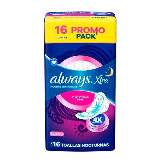 T.FEMENINA ALWAYS PROT/NOCHE 16 Un.