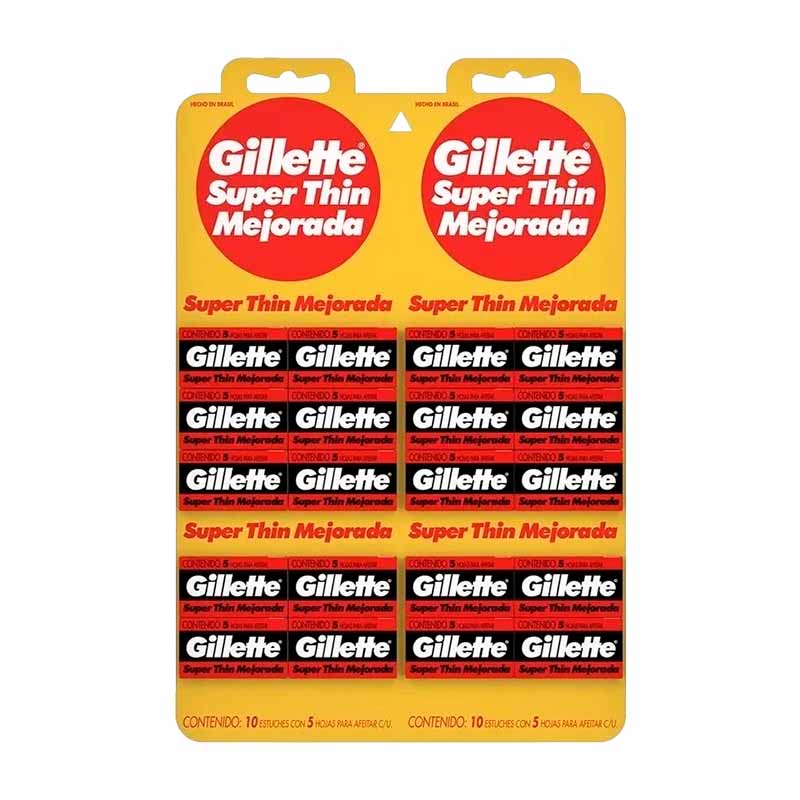 REPUESTO GILLETTE SUPERTHIN 100 Un.