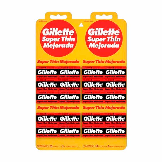 REPUESTO GILLETTE SUPERTHIN 100 Un.