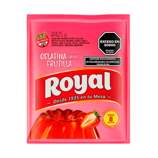 GELAT. ROYAL FRUTILLA 25 Grs