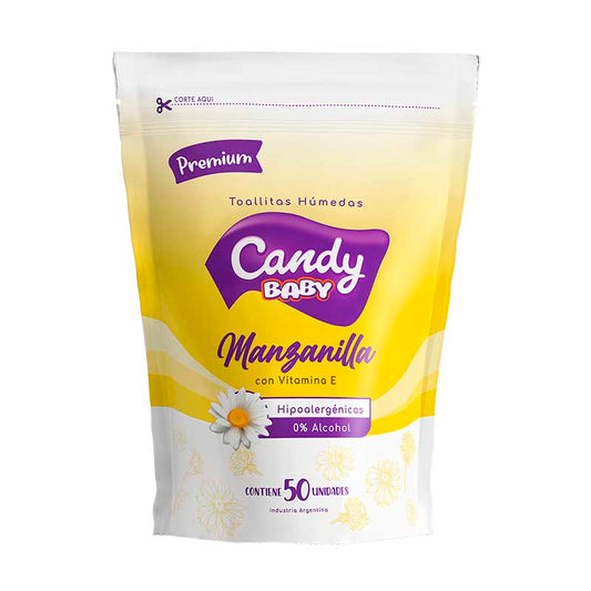 T.HUMEDAS CANDY BABY MANZANILLA PREMIUM 50 Un.