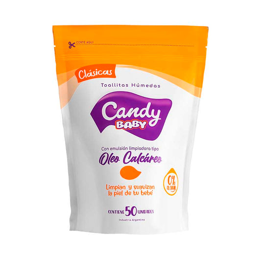 T.HUMEDAS CANDY BABY OLEO CALCAREO 50 Un.