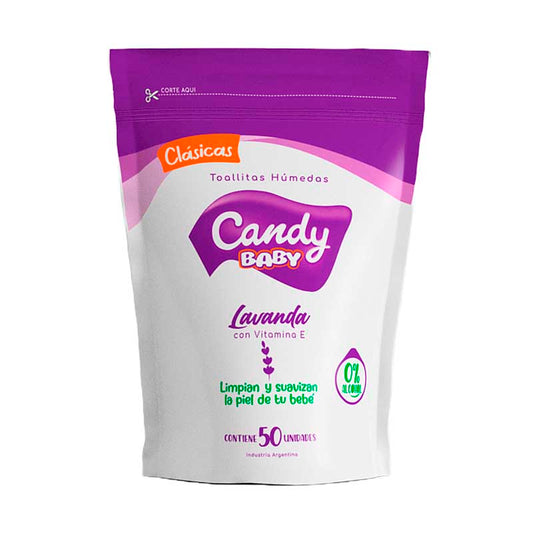 T.HUMEDAS CANDY BABY LAVANDA 50 Un.