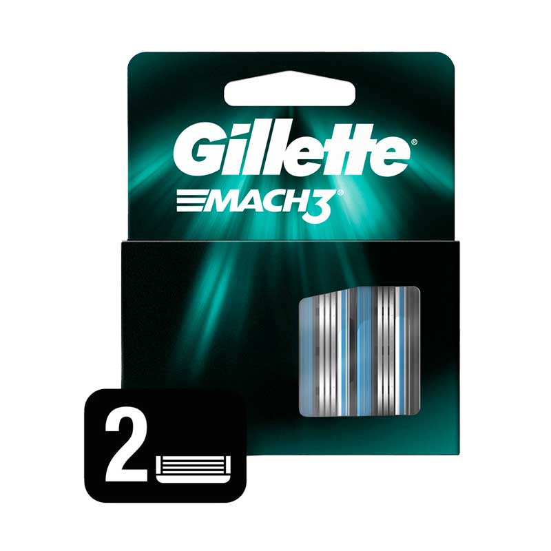 REPUESTO GILLETTE MACH3 PLUS 2 Un.