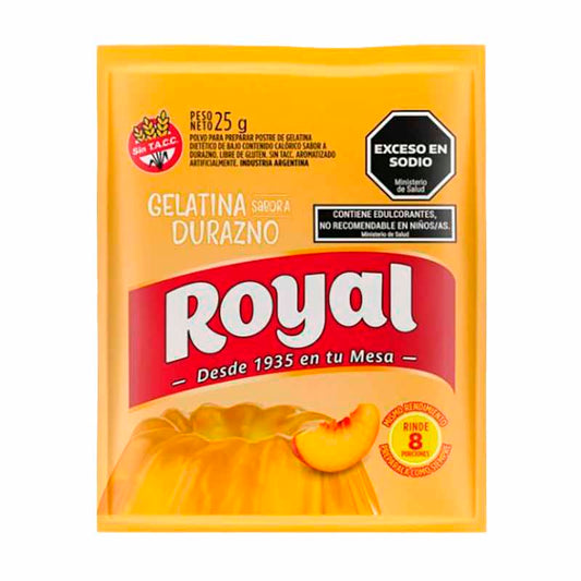 GELAT. ROYAL DURAZNO 25 Grs