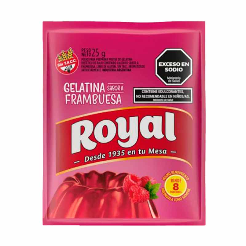 GELAT. ROYAL FRAMBUEZA 25 Grs
