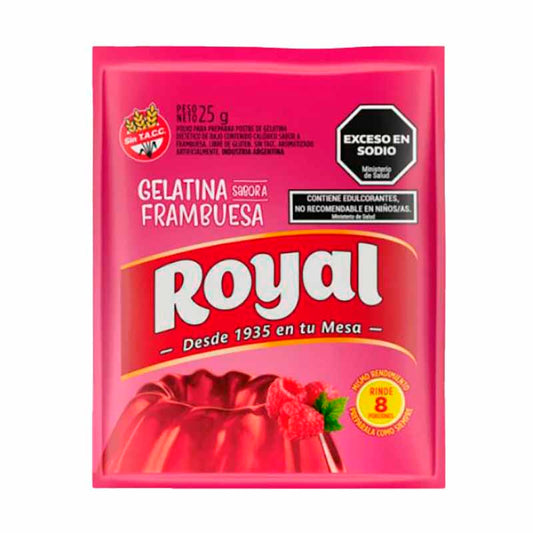 GELAT. ROYAL FRAMBUEZA 25 Grs