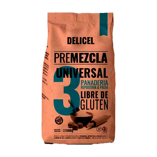 PREMEZCLA DELICEL UNIVERSAL PANADERIA 500 Grs