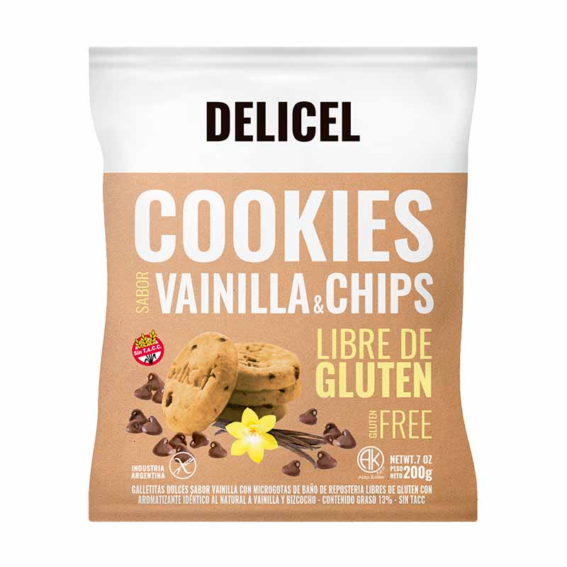GALLETITA DELICEL VAINILLA Y CHIPS 150 Grs