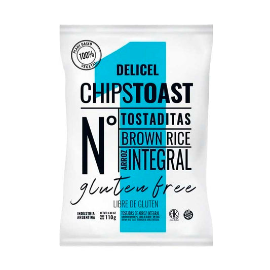 CHIPTOAST DELICEL ARROZ INTEGRAL 110 Grs