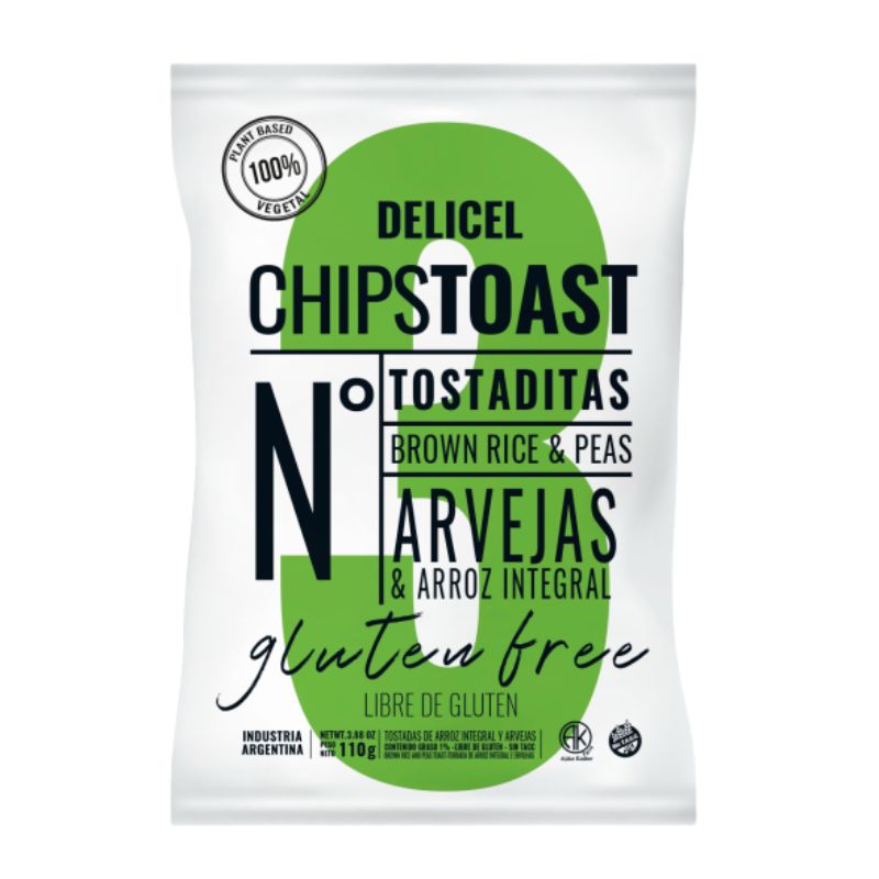 CHIPTOAST DELICEL ARVEJA 110 Grs