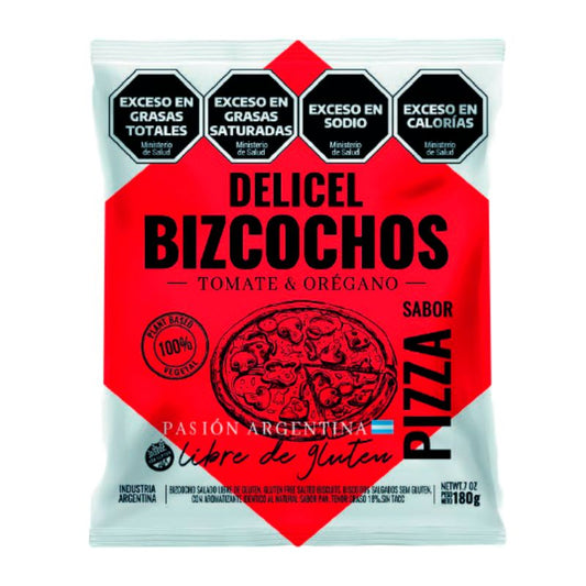 BIZCOCHOS DELICEL PIZZA 180 Grs