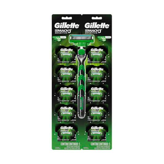 REPUESTO GILLETTE MACH3 SENSITIVE Un.