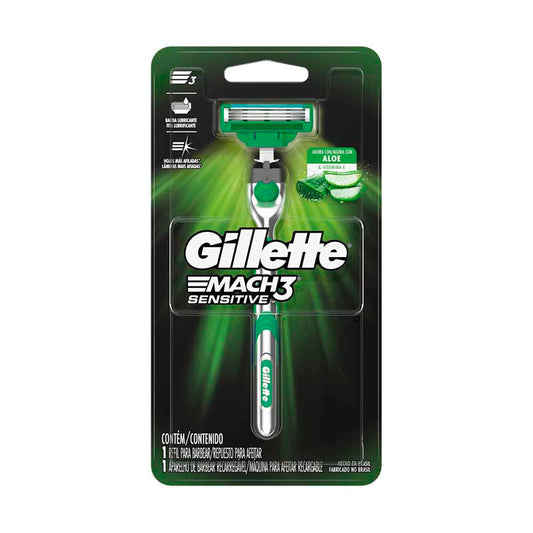 MAQUINA GILLETTE MACH3 SENSITIVE 1 Un.