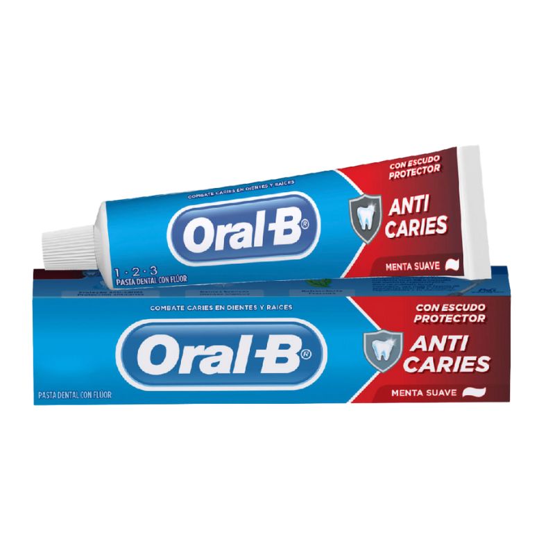 PASTA DENTAL ORAL B 123 ANTICARIES 70 Grs