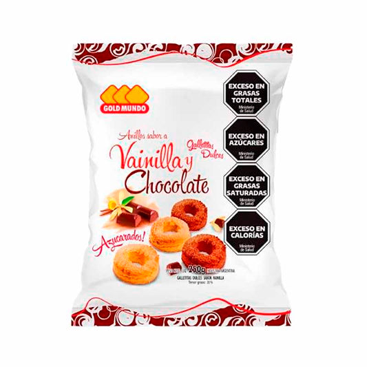 ANILLITOS GOLD MUNDO VAIN/CHOC 250 Grs