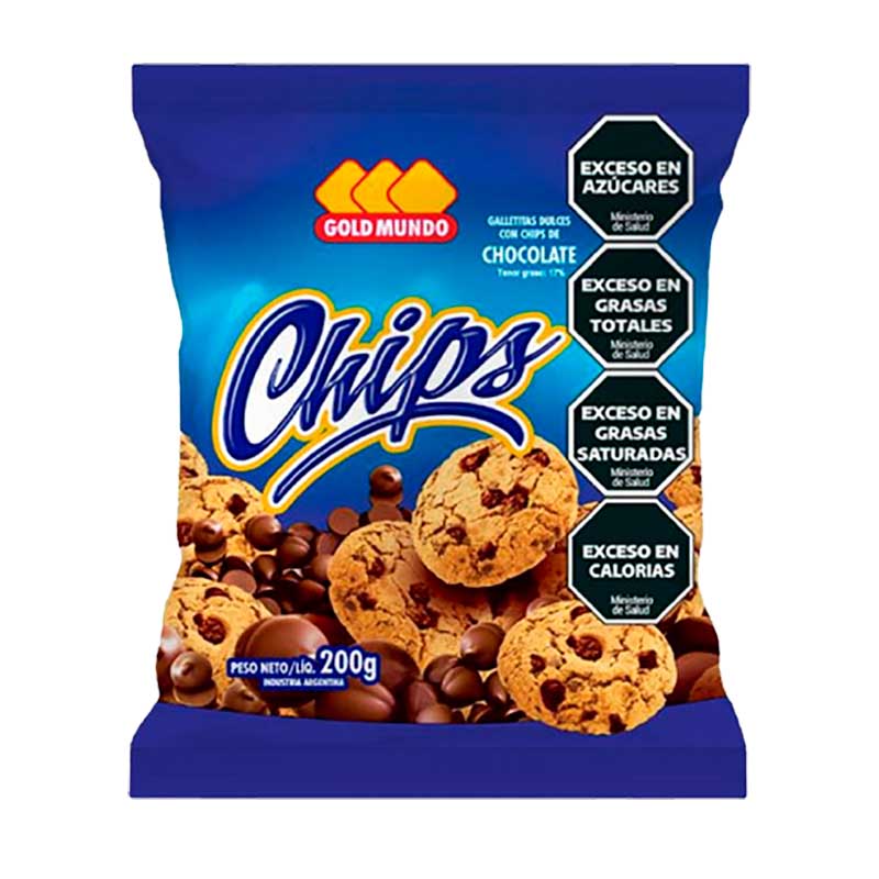 GALLETITA GOLD MUNDO C/CHIPS 200 Grs