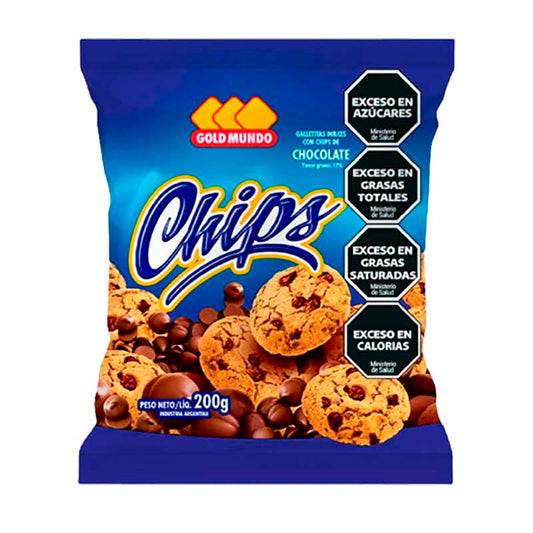 GALLETITA GOLD MUNDO C/CHIPS 200 Grs