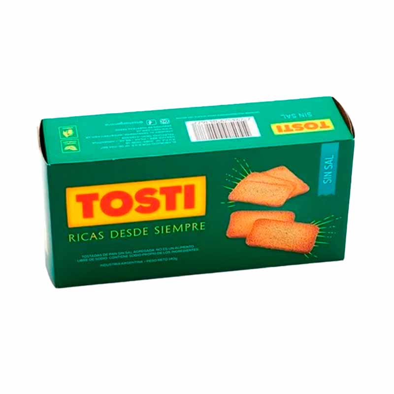 TOSTADA FINITA TOSTI Sin Sal 140 Grs