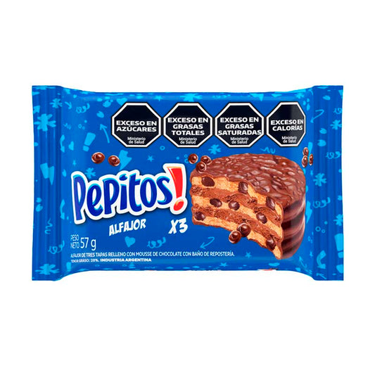 ALFAJOR PEPITOS TRIPLE 57 Grs