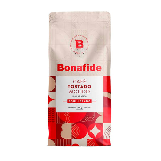 CAFE MOLIDO BONAFIDE EQUILIBRADO 200 Grs