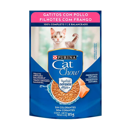 ALIM.H�MEDO CAT CHOW GATITOS POLLO 85 Grs