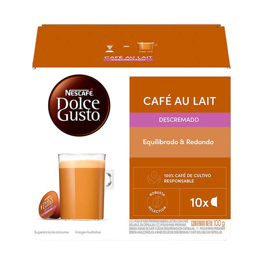 CAPSULA DOLCE GUSTO Cafe c/Leche Skinny 10 Un.