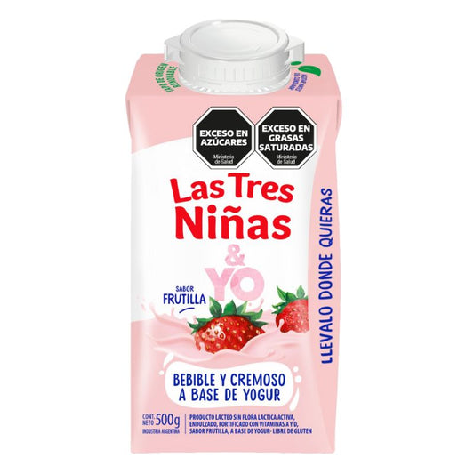 YOGUR TRES NI�AS FRUTILLA 500 Grs