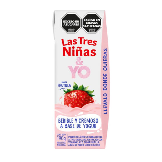 YOGUR TRES NI�AS FRUTILLA 190 Grs