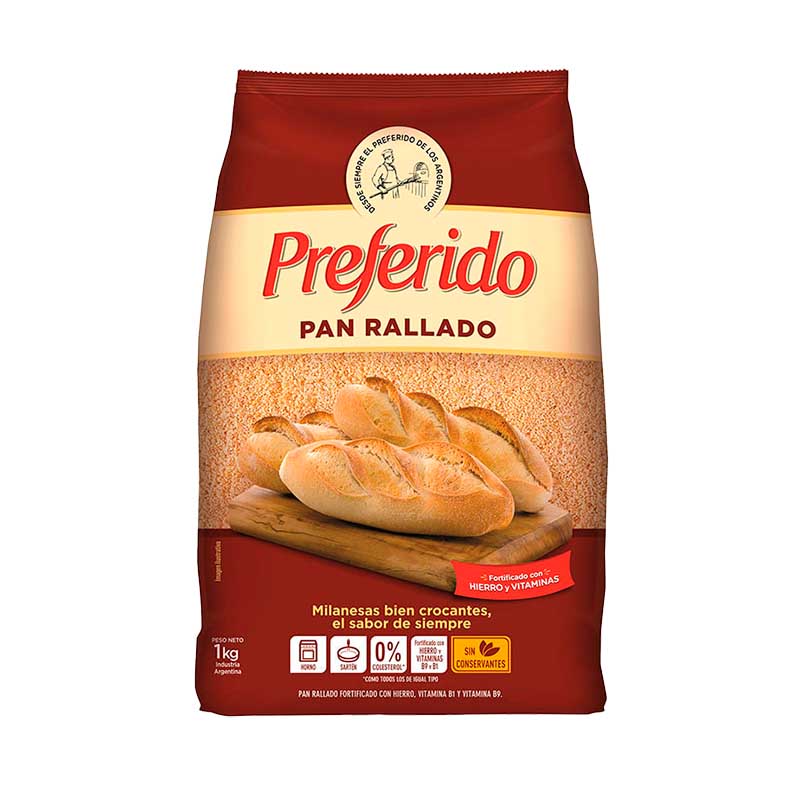 PAN RALLADO PREFERIDO 1 Kgs