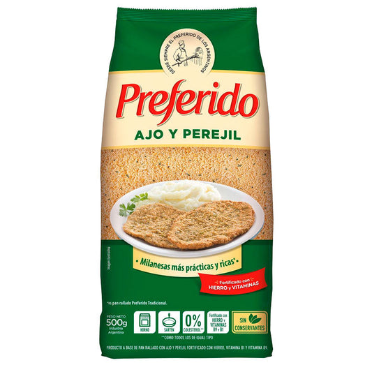 PAN RALLADO PREFERIDO AJO/PEREJIL 500 CC.
