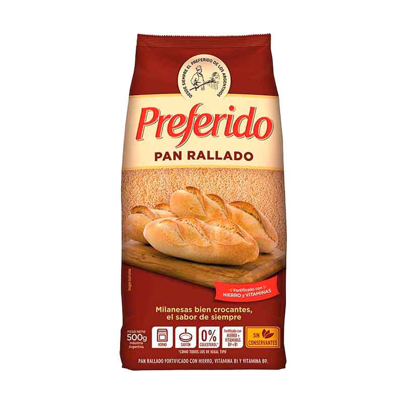 PAN RALLADO PREFERIDO 500 Grs