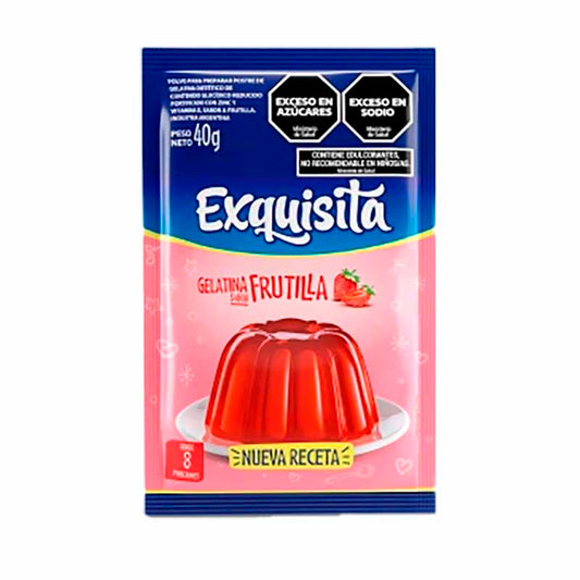 GELAT. EXQUISITA FRUTILLA 40 Grs