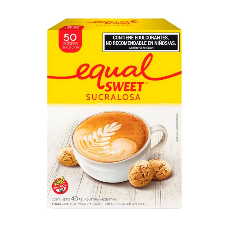 EDULCORANTE EQUALSWEET SUCRA 50 Un.