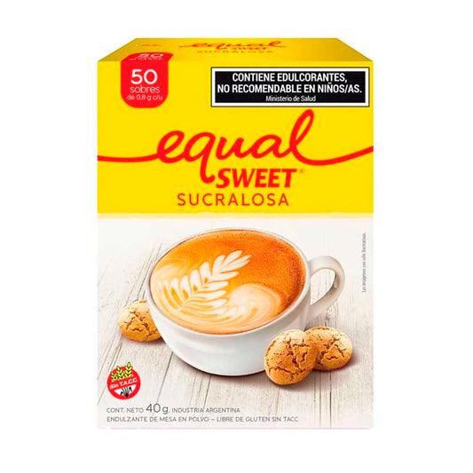 EDULCORANTE EQUALSWEET SUCRA 50 Un.