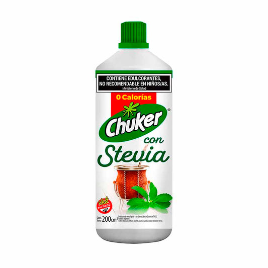 EDULCORANTE CHUKER STEVIA LIQ 200 CC.