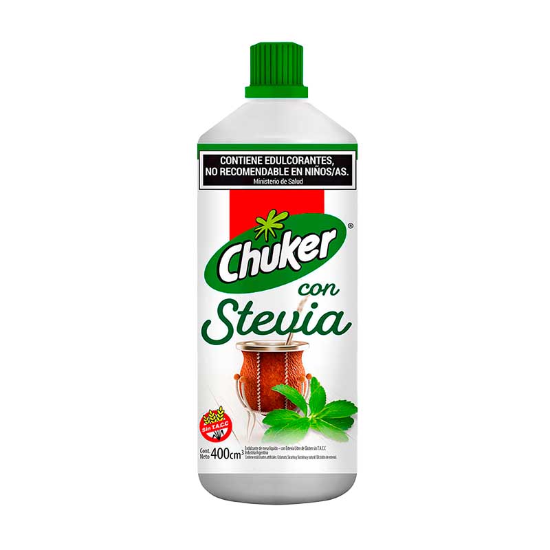EDULCORANTE CHUKER STEVIA LIQ 400 CC.