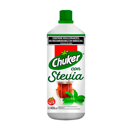 EDULCORANTE CHUKER STEVIA LIQ 400 CC.