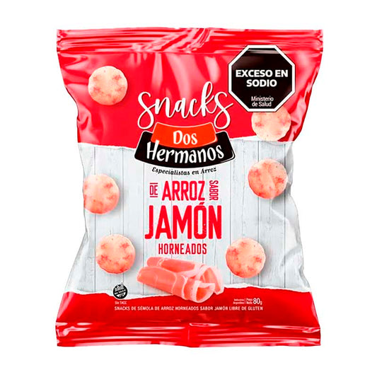 SNACK ARROZ DOS HERMANOS Jamon 80 Grs