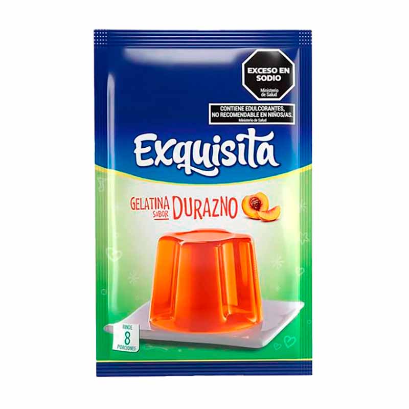 GELAT. LIGHT EXQUISITA DURAZNO 25 Grs