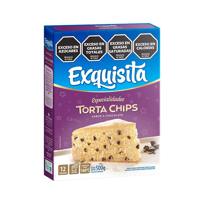 TORTA EXQUISITA CON CHIPS 500 Grs